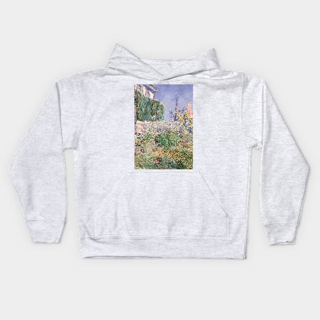 Thaxter's Garden by Childe Hassam Kids Hoodie by Classic Art Stall